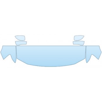 2008 DODGE MAGNUM SRT8  Hood Fender Mirror Kit - PRECUT PPF CLEAR BRA WRAP