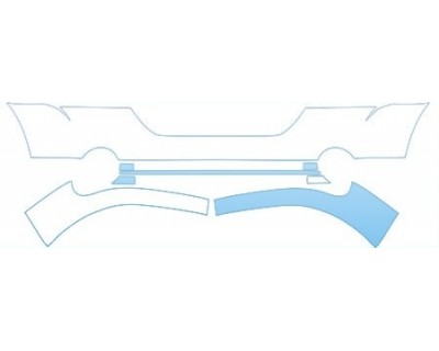 PAINT PROTECTION KIT - 2011 DODGE CALIBER MAINSTREET  BUMPER KIT - PRECUT PPF CLEAR BRA WRAP
