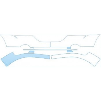 PAINT PROTECTION KIT - 2010 DODGE CALIBER SE  BUMPER WITH PLATE CUT OUT KIT - PRECUT PPF CLEAR BRA WRAP