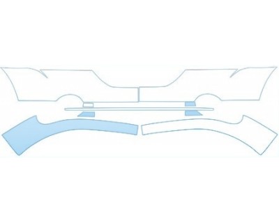 PAINT PROTECTION KIT - 2011 DODGE CALIBER MAINSTREET  BUMPER WITH PLATE CUT OUT KIT - PRECUT PPF CLEAR BRA WRAP