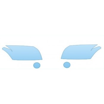 PAINT PROTECTION KIT - 2011 DODGE CALIBER MAINSTREET  HEADLIGHTS FOG LIGHTS KIT - PRECUT PPF CLEAR BRA WRAP