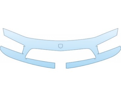 PAINT PROTECTION KIT - 2006 DODGE CHARGER SRT8 UPPER BUMPER KIT - PRECUT PPF CLEAR BRA WRAP