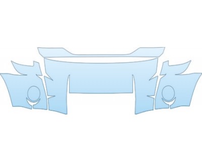 PAINT PROTECTION KIT - 2009 DODGE NITRO RT UPPER BUMPER KIT - PRECUT PPF CLEAR BRA WRAP