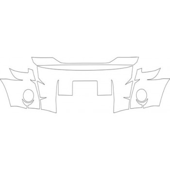 2011 DODGE NITRO SXT  Upper Bumper With Plate Cut Out Kit