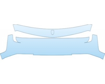 PAINT PROTECTION KIT - 2009 DODGE CHALLENGER SXT UPPER BUMPER KIT - PRECUT PPF CLEAR BRA WRAP
