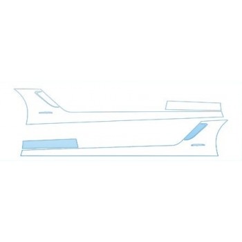 PAINT PROTECTION KIT - 2009 FERRARI 599 GTB FIORANO GTB ROCKERS KIT - PRECUT PPF CLEAR BRA WRAP