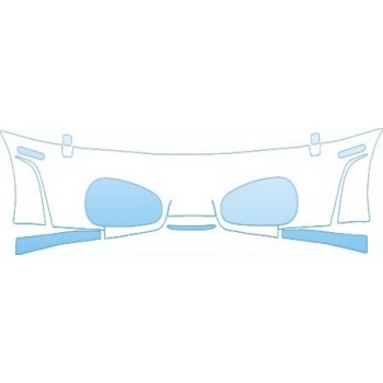 PAINT PROTECTION KIT - 2009 FERRARI F430 BASE BUMPER WASHERS KIT - PRECUT PPF CLEAR BRA WRAP