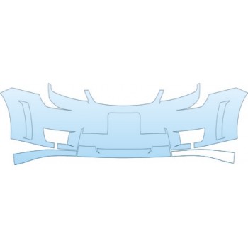 PAINT PROTECTION KIT - 2006 FORD FOCUS SPORT BUMPER WITH PLATE CUT OUT KIT - PRECUT PPF CLEAR BRA WRAP