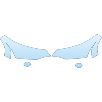 PAINT PROTECTION KIT - 2010 FORD FOCUS SEDAN S HEADLIGHTS FOG LIGHTS KIT - PRECUT PPF CLEAR BRA WRAP