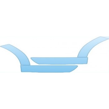 PAINT PROTECTION KIT - 2010 FORD FOCUS SEDAN S SPLASH KIT - PRECUT PPF CLEAR BRA WRAP