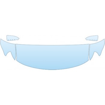 2008 FORD TAURUS BASE  Hood Fender Mirror Kit - PRECUT PPF CLEAR BRA WRAP
