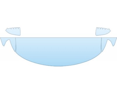 2008 FORD TAURUS BASE  Hood Fender Mirror Kit - PRECUT PPF CLEAR BRA WRAP
