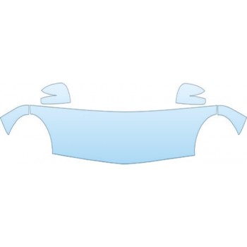 PAINT PROTECTION KIT - 2006 FORD THUNDERBIRD HOOD FENDER AND MIRROR KIT - PRECUT PPF CLEAR BRA WRAP