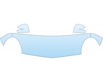 PAINT PROTECTION KIT - 2002 FORD THUNDERBIRD HOOD FENDER AND MIRROR KIT - PRECUT PPF CLEAR BRA WRAP