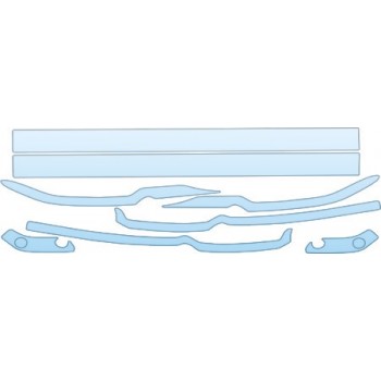 PAINT PROTECTION KIT - 2005 FORD THUNDERBIRD V6 DOOR SILL AND WHEEL OPENING KIT - PRECUT PPF CLEAR BRA WRAP