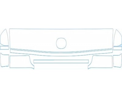 PAINT PROTECTION KIT - 2000 FORD E SERIES VAN HOOD FENDER AND GRILLE KIT - PRECUT PPF CLEAR BRA WRAP