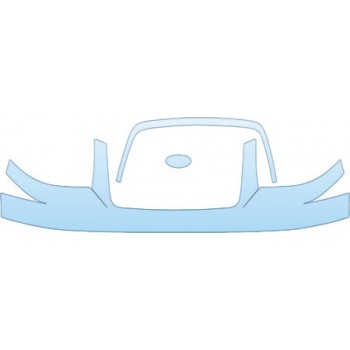PAINT PROTECTION KIT - 2003 FORD EXPEDITION UPPER BUMPER GRILLE-EMBLEM KIT - PRECUT PPF CLEAR BRA WRAP