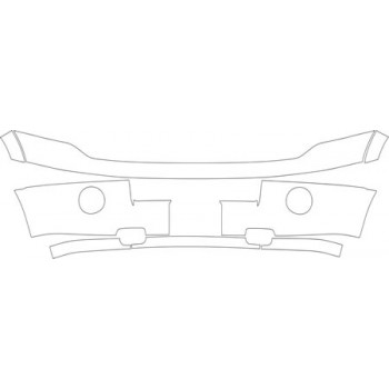 2008 FORD EXPEDITION KING RANCH BASE Bumper (plate Cut Out) Kit