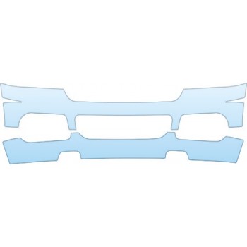 PAINT PROTECTION KIT - 2002 FORD EXPLORER EDDIE BAUER BUMPER - UPPER/LOWER - PRECUT PPF CLEAR BRA WRAP