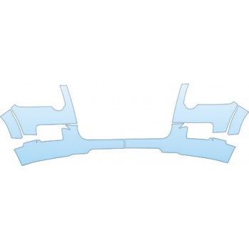 PAINT PROTECTION KIT - 2006 FORD EXPLORER SPORT-TRAC XLS BUMPER (WITH FENDER FLARE) KIT - PRECUT PPF CLEAR BRA WRAP