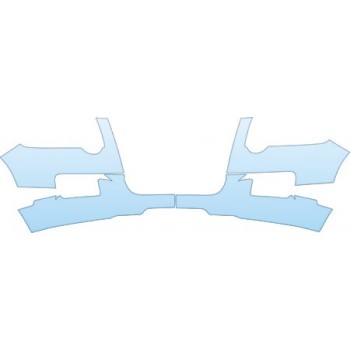 PAINT PROTECTION KIT - 2006 FORD EXPLORER XLS SPORT BUMPER (WITH PLATE CUT-OUT) KIT - PRECUT PPF CLEAR BRA WRAP