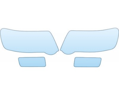 2005 FORD EXPLORER SPORT-TRAC XLT PREMIUM Headlights Fog Lights Kit - PRECUT PPF CLEAR BRA WRAP