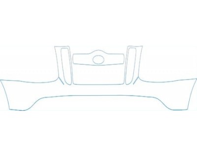 PAINT PROTECTION KIT - 2004 FORD EXPLORER SPORTTRAC BUMPER- GRILLE - PRECUT PPF CLEAR BRA WRAP