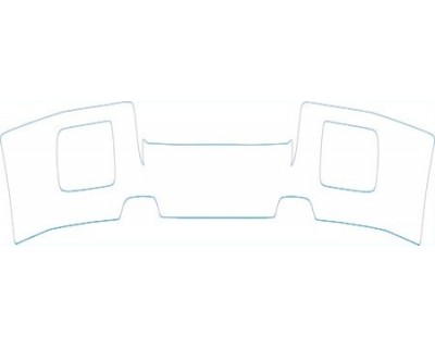 PAINT PROTECTION KIT - 2005 FORD F-150 BASE LOWER BUMPER WITH FOG LIGHTS KIT - PRECUT PPF CLEAR BRA WRAP