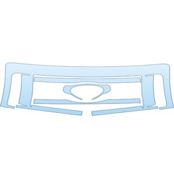 PAINT PROTECTION KIT - 2011 FORD F-150 KING-RANCH SUPER CREW CAB 2 BAR GRILLE KIT - PRECUT PPF CLEAR BRA WRAP