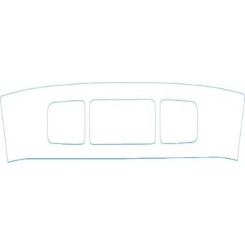 PAINT PROTECTION KIT - 2009 FORD F-250 SUPER DUTY REGULAR CAB SINGLE REAR WHEEL BUMPER KIT - PRECUT PPF CLEAR BRA WRAP