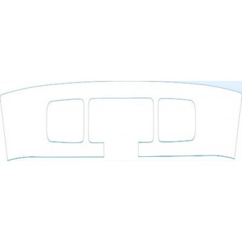 PAINT PROTECTION KIT - 2010 FORD F-350 SUPER DUTY SUPER CAB SHORT WHEEL BASE SINGLE REAR WHEEL BUMPER WITH PLATE CUT OUT KIT - PRECUT PPF CLEAR BRA WRAP
