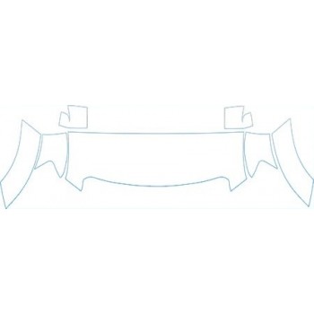 2008 FORD F-450 SUPER DUTY LARIAT  Hood Fender Mirror Kit - PRECUT PPF CLEAR BRA WRAP