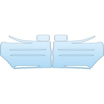 2008 FORD F-350 SUPER DUTY CREW CAB SHORT WHEEL BASE DUAL REAR WHEEL Headlights Fog Lights Kit - PRECUT PPF CLEAR BRA WRAP