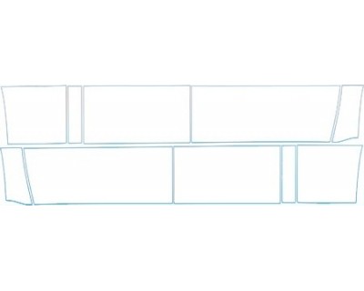 PAINT PROTECTION KIT - 2010 FORD F-350 SUPER DUTY SUPER CAB SHORT WHEEL BASE SINGLE REAR WHEEL ROCKERS KIT - PRECUT PPF CLEAR BRA WRAP