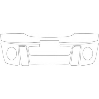 2001 FORD RANGER EDGE  BUMPER WITH PLATE CUT-OUT