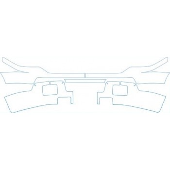 PAINT PROTECTION KIT - 2004 FORD F-250 HARLEY DAVIDSON BUMPER - PRECUT PPF CLEAR BRA WRAP