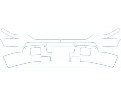PAINT PROTECTION KIT - 2004 FORD F-250 HARLEY DAVIDSON BUMPER - PRECUT PPF CLEAR BRA WRAP