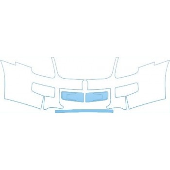 PAINT PROTECTION KIT - 2008 FORD FUSION SEDAN BUMPER (PLATE CUT OUT) KIT - PRECUT PPF CLEAR BRA WRAP
