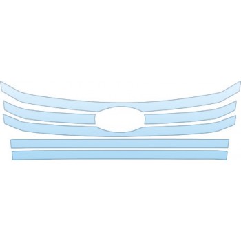 PAINT PROTECTION KIT - 2009 FORD FUSION SEDAN GRILLE KIT - PRECUT PPF CLEAR BRA WRAP