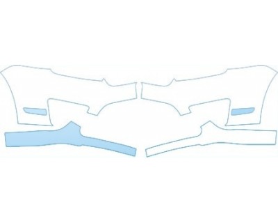 PAINT PROTECTION KIT - 2012 FORD FUSION HYBRID  BUMPER(24 INCH PLATED) KIT - PRECUT PPF CLEAR BRA WRAP