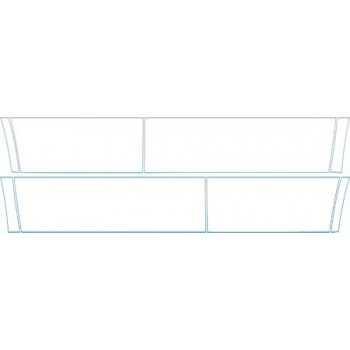 PAINT PROTECTION KIT - 2007 FORD EDGE LIMITED ROCKERS AND DOORS KIT - PRECUT PPF CLEAR BRA WRAP