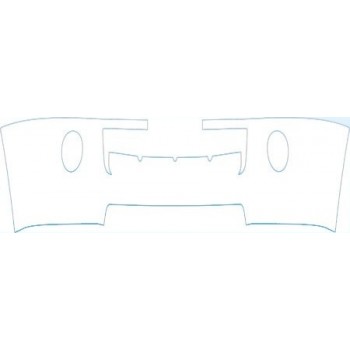 PAINT PROTECTION KIT - 2009 FORD EDGE GROUND EFFECTS LOWER BUMPER WITH PLATE CUT OUT KIT - PRECUT PPF CLEAR BRA WRAP