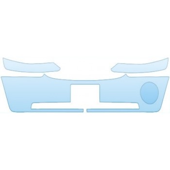 PAINT PROTECTION KIT - 2008 GMC ENVOY BASE MODEL BUMPER W/PLATE KIT - PRECUT PPF CLEAR BRA WRAP