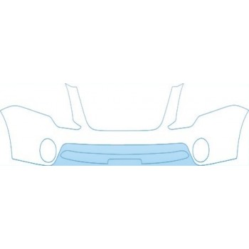 PAINT PROTECTION KIT - 2007 GMC ACADIA SLE BUMPER WITH PLATE CUT OUT KIT - PRECUT PPF CLEAR BRA WRAP