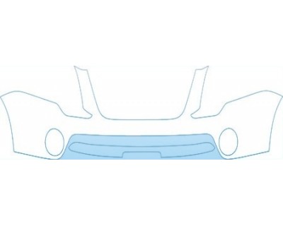 PAINT PROTECTION KIT - 2007 GMC ACADIA SLE BUMPER WITH PLATE CUT OUT KIT - PRECUT PPF CLEAR BRA WRAP