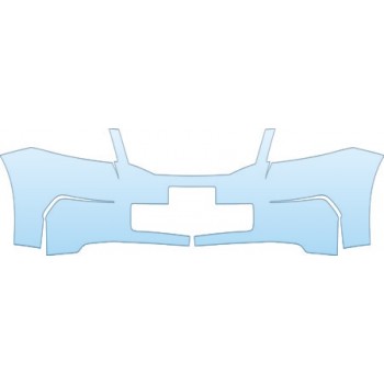 PAINT PROTECTION KIT - 2009 HONDA ACCORD SEDAN EX BUMPER WITH PLATE CUT OUT KIT - PRECUT PPF CLEAR BRA WRAP