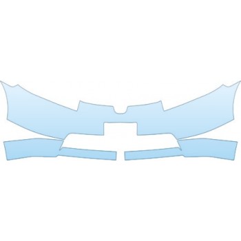 PAINT PROTECTION KIT - 2008 HONDA CIVIC SEDAN EX BUMPER (PLATE CUT OUT) KIT - PRECUT PPF CLEAR BRA WRAP