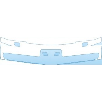 PAINT PROTECTION KIT - 2001 AUDI A4 BUMPER KIT  [WITH FRONT LICENSE PLATE] - PRECUT PPF CLEAR BRA WRAP