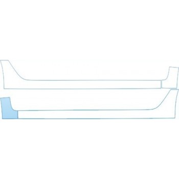 PAINT PROTECTION KIT - 2008 HONDA CIVIC SEDAN GX ROCKERS KIT - PRECUT PPF CLEAR BRA WRAP