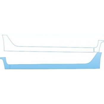 PAINT PROTECTION KIT - 2008 HONDA CIVIC SEDAN HYBRID ROCKERS (WITH MUD FLAPS CUT OUT) KIT - PRECUT PPF CLEAR BRA WRAP